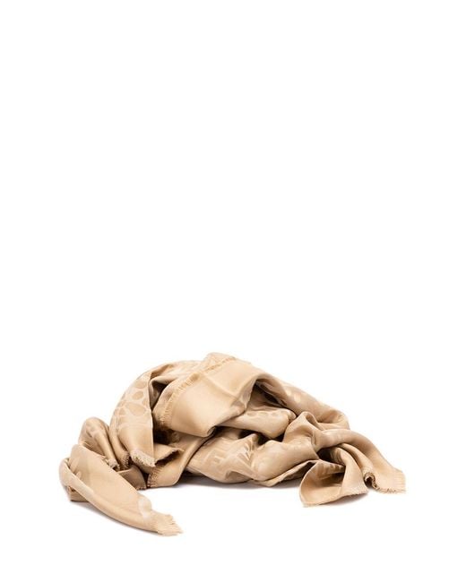 Fendi Natural 'Ff' Shawl
