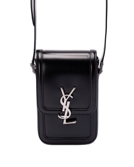 Saint Laurent Black Solferino Phone Case Bags for men