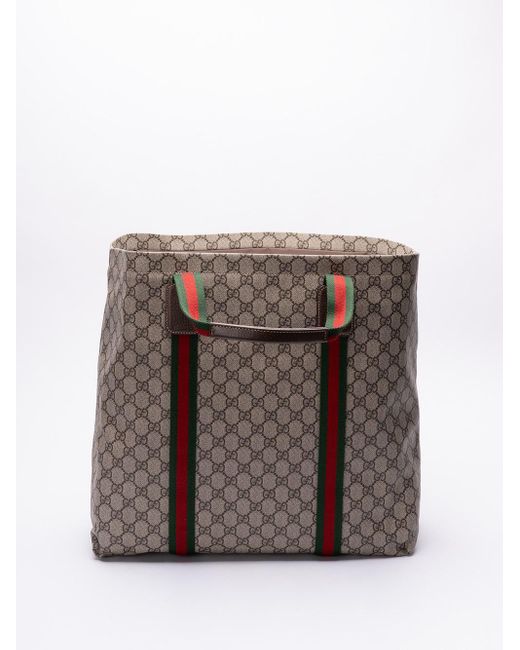 `Gg Supreme` Tote Bag di Gucci in Brown da Uomo