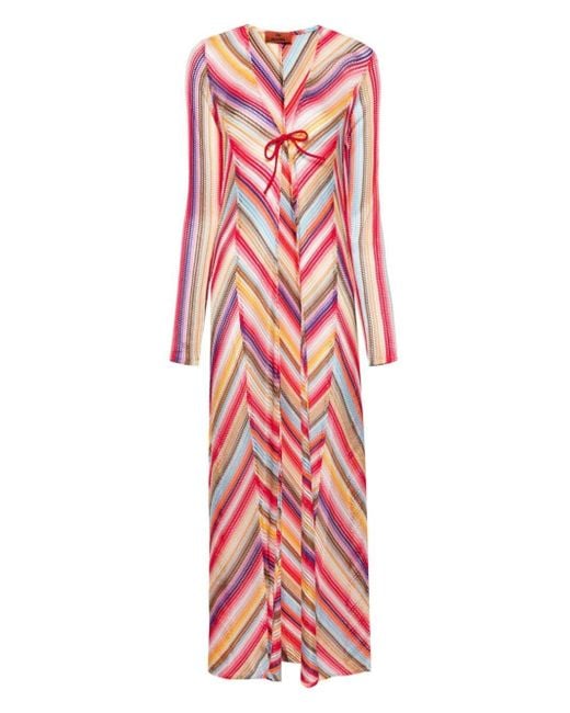Missoni Red Long Cover Up