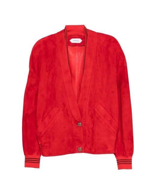 Versace Red Leather Jacket