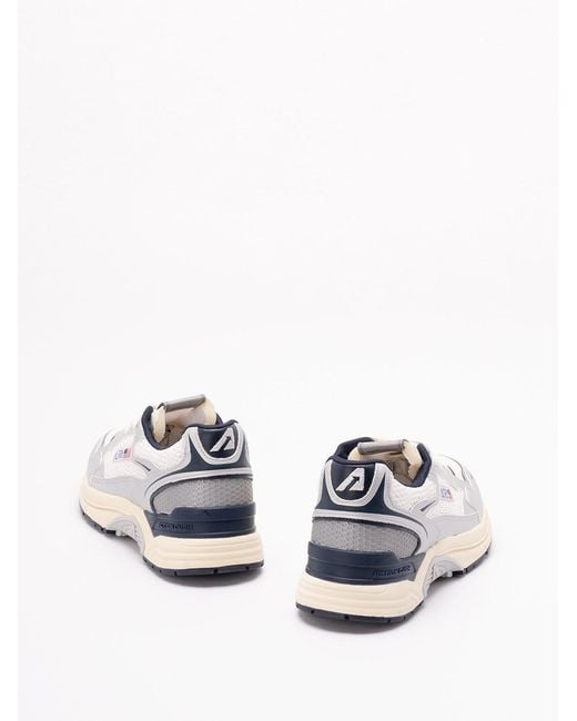 Autry White 'Hyperway' Low Sneakers for men