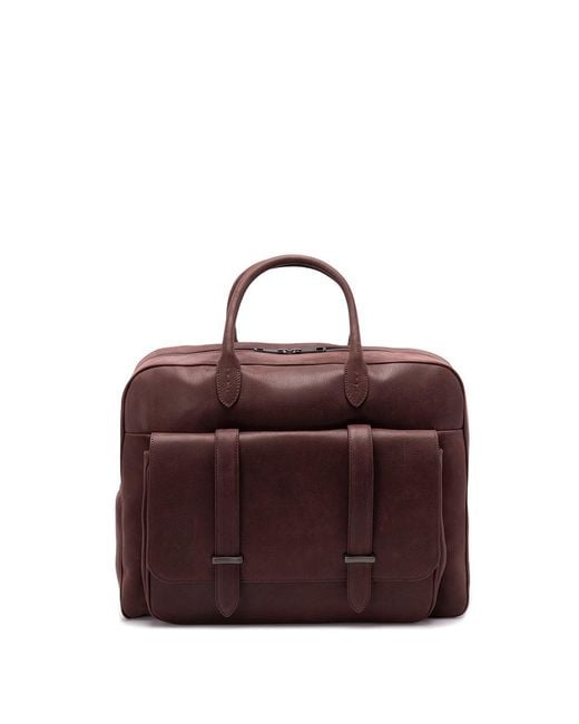 Orciani Purple 'Jones' Holdall for men