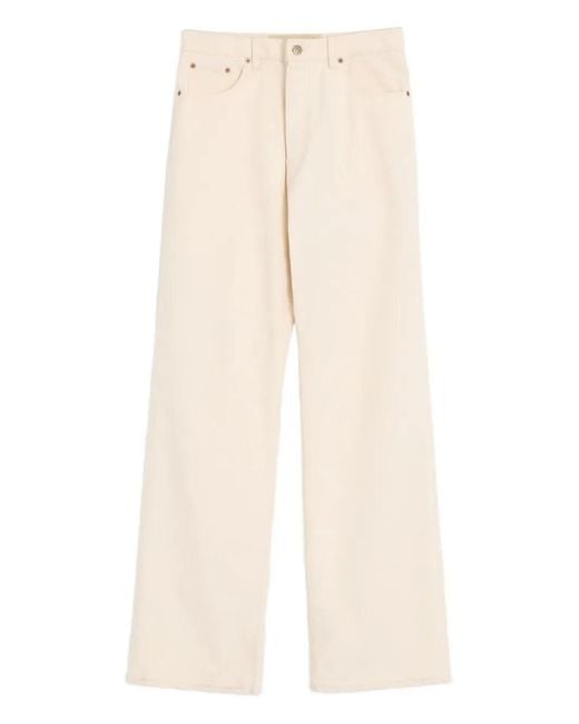 Valentino Garavani Natural 'Vgold' 5-Pocket Denim Pants for men