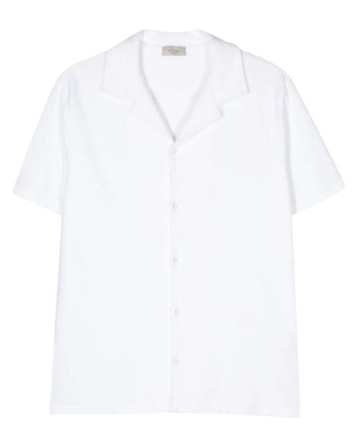 Altea White `Harvey Camp` Short Sleeve Shirt for men