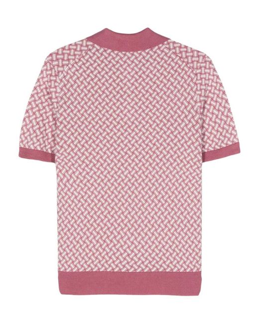 Polo Shirt di Drumohr in Pink da Uomo