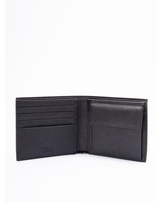 Prada Blue Saffiano Leather Wallet for men