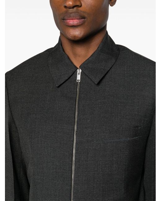 Givenchy Black Wool Shirt Jacket for men