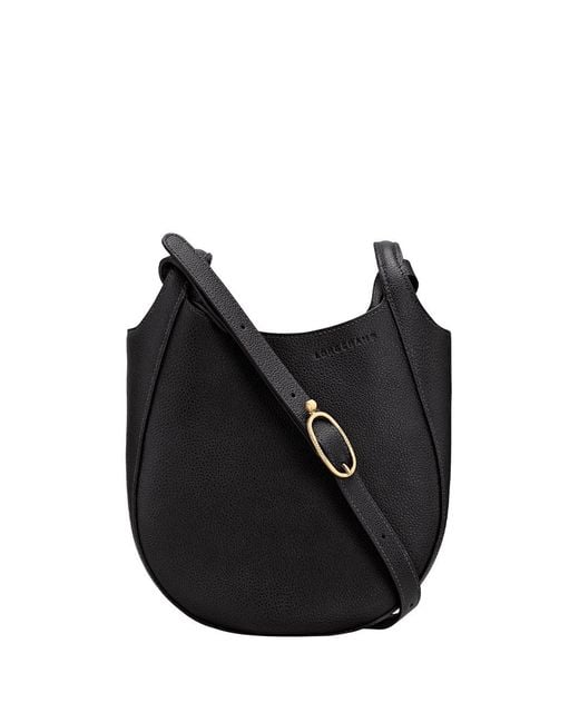Longchamp Black 'Le Foulonné' Small Crossbody