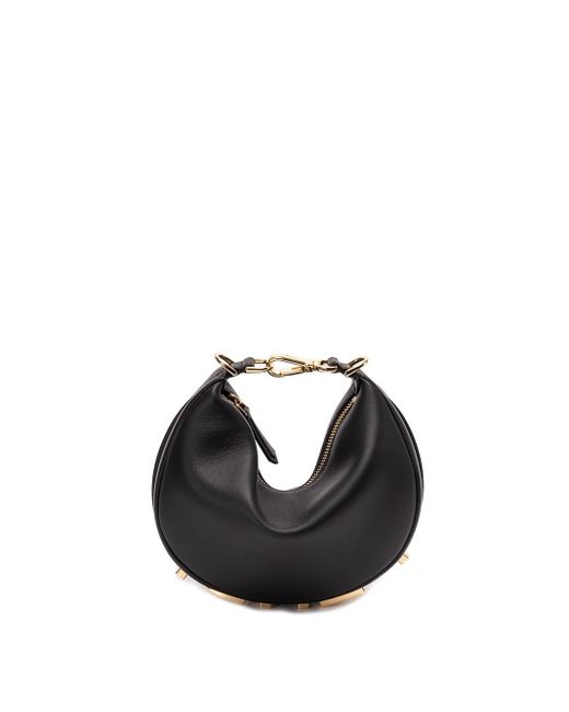 Fendi Black `mini Graphy` Leather Handbag