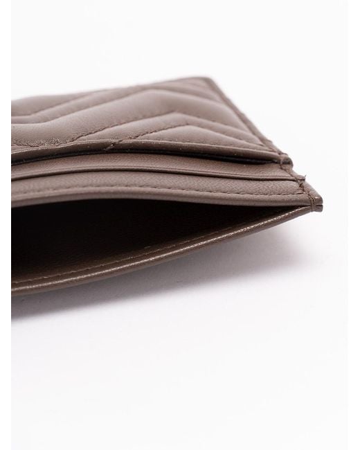 Gucci Brown 'Gg Marmont' Cardcase