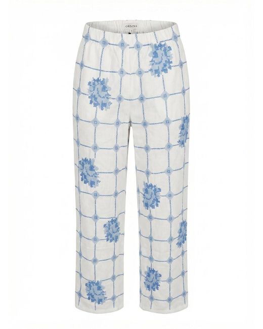 ORSINA Blue Roses' Long Pants
