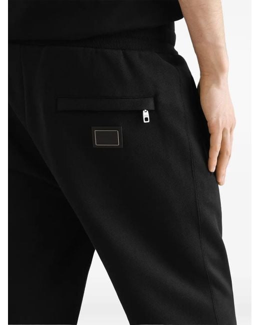 Dolce & Gabbana Black Dolce & Gabbana Track Pants for men