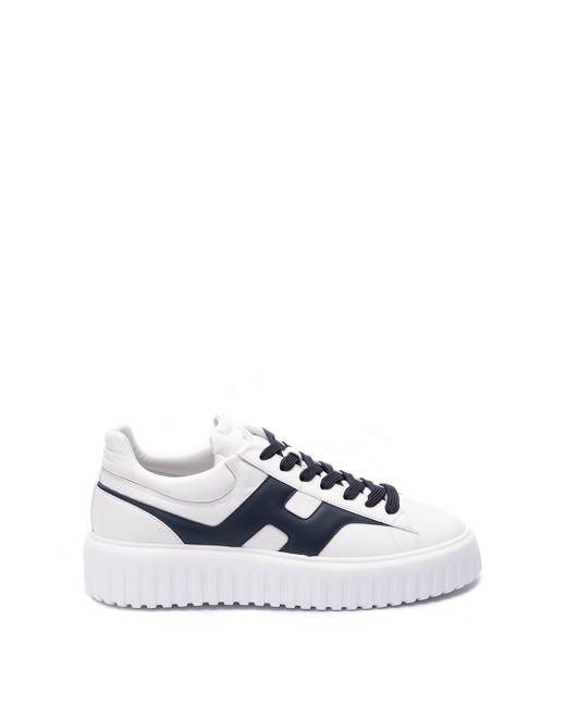 Hogan White `H-Stripes` Sneakers for men