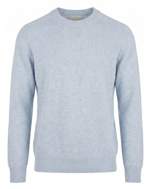 Malo Blue Cashmere Round Neck for men