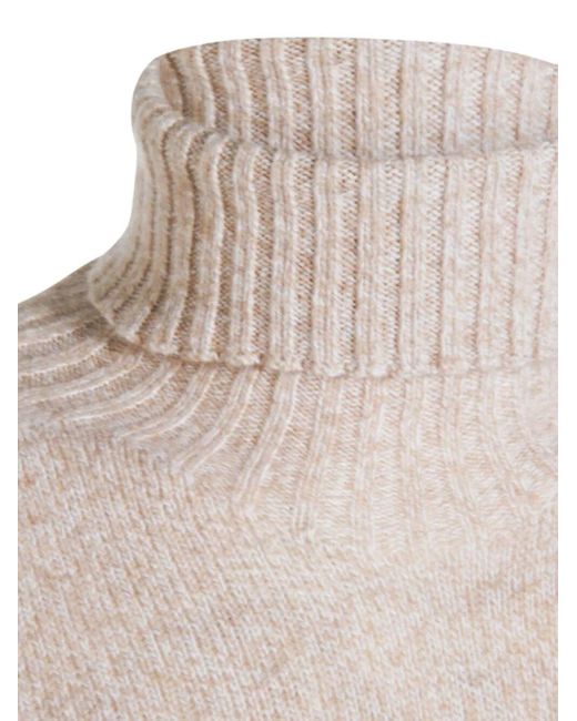Altea Natural Long Sleeve Turtle-Neck Sweater for men