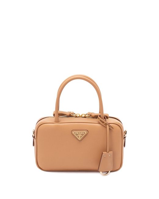 Prada Natural Top-Handle Bag