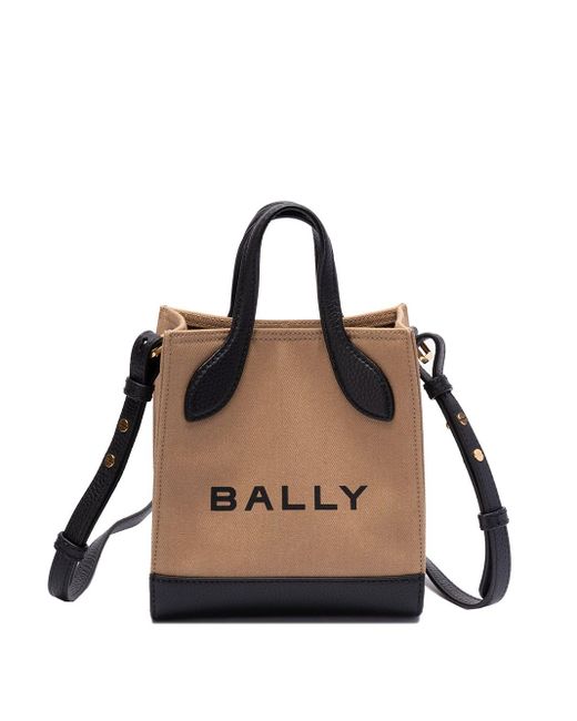 Bally Natural `Bar Keep On Spiro Eco` Mini Tote Bag