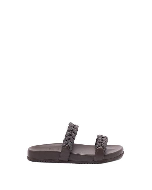 Brunello Cucinelli White Slippers