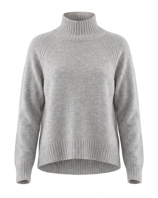 Dondup Gray Regular Turtle Neck Sweater