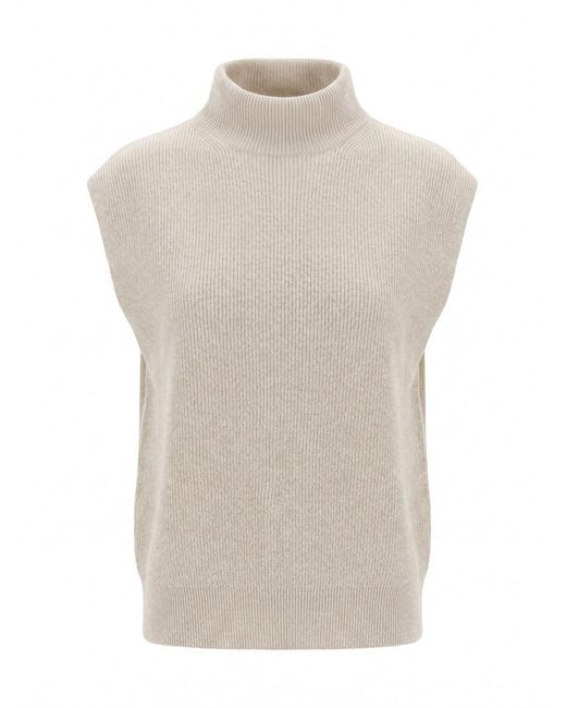 Peserico White Turtle Neck Sweater