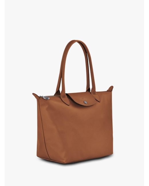 Longchamp Brown `Le Pliage Xtra` Medium Tote Bag