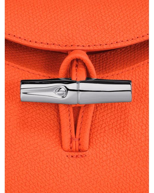 Longchamp Red `Roseau` Small Handbag