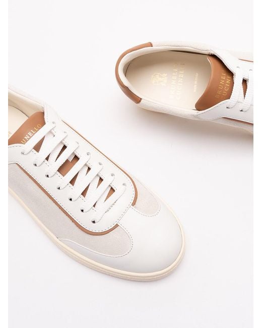 Brunello Cucinelli Natural Sneakers for men