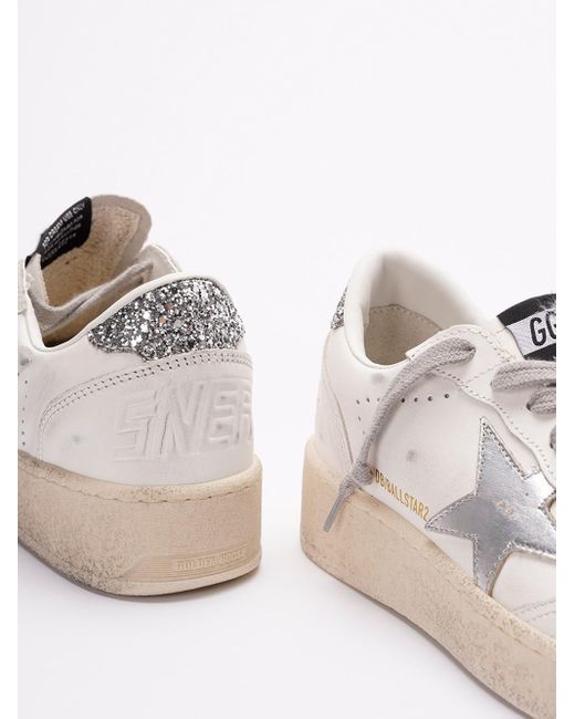 Golden Goose Deluxe Brand White 'Ball Star 2' Sneakers