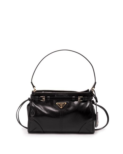 Prada Black Leather Shoulder Bag