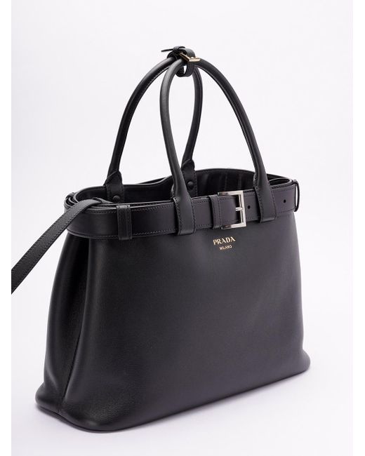 Prada Black Top Handle Bags