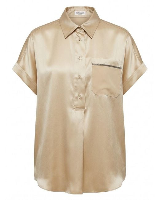 Brunello Cucinelli Natural Blouse