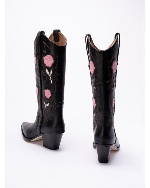 Paris Texas Black `Rosalia` Boots