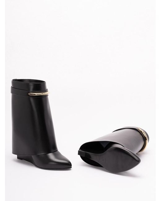 Givenchy Black 'Shark Pinch' Ankle Boots