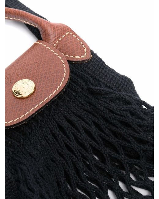 Borsa A Secchiello Xs Le Pliage Filet di Longchamp in Blue
