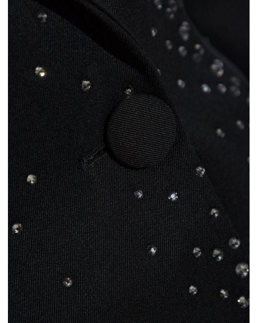 The Attico Black Structured Wool Blazer