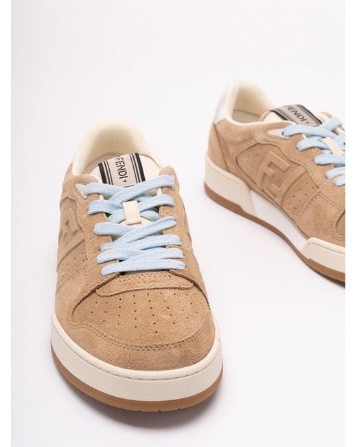 Fendi Natural 'Match' Sneakers for men