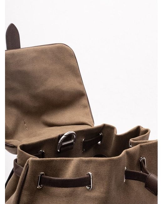 Orciani Brown 'Safari' Backpack for men