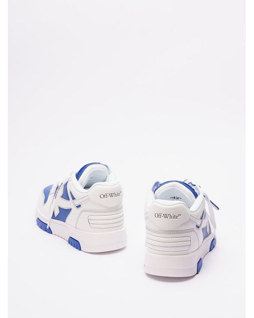 `Out Of Office Calf Leather` Sneakers di Off-White c/o Virgil Abloh in Blue da Uomo
