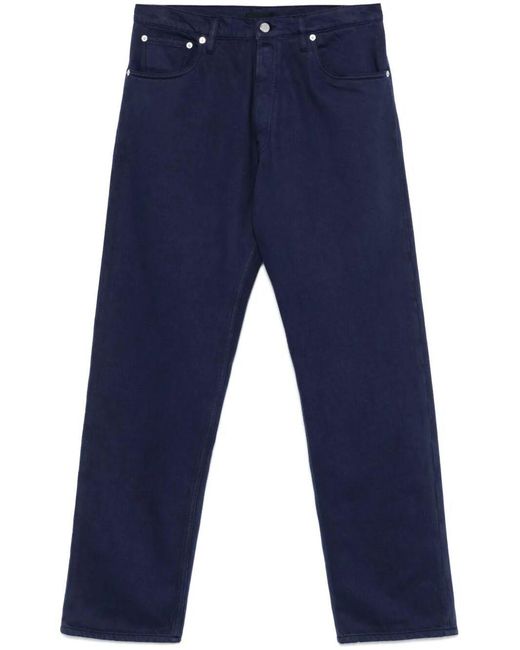 Prada Blue Straight Leg Tapered Jeans Clothing for men