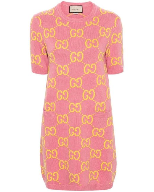 knee length dresses for ladies Gucci Hooded Pompom Mini Dress