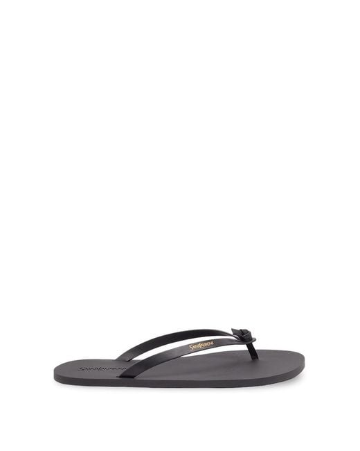 Saint Laurent White 'Party' Sandals for men