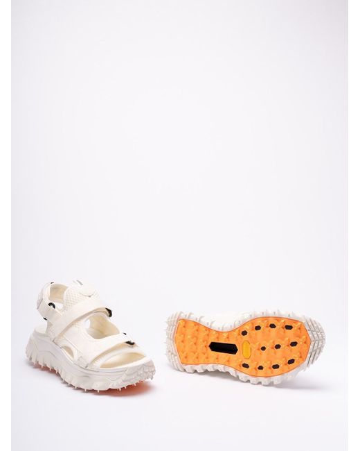 Moncler White `Trailgrip Vela` Sandals