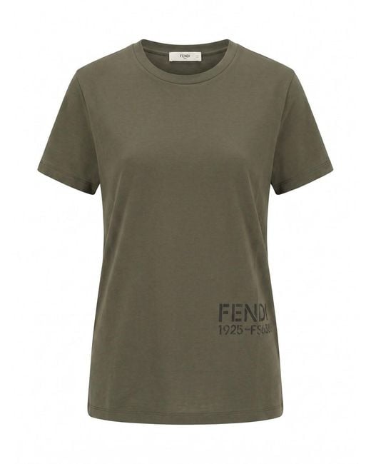 Fendi Green T-Shirt Stencil