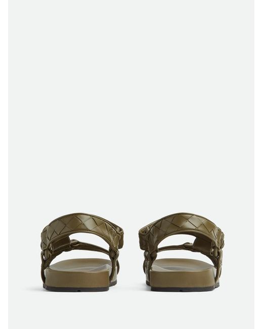 Bottega Veneta Green `Trip` Sandals for men