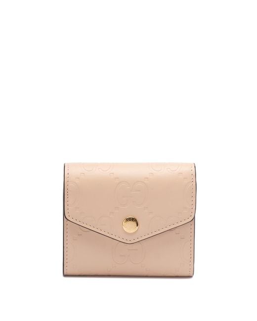 Gucci Natural `Gg` Medium Wallet