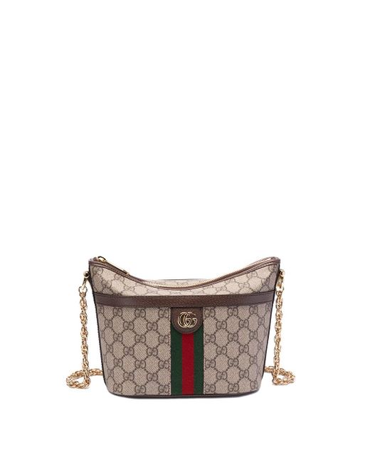 Gucci Gray `Ophidia Gg Sup` Handbag