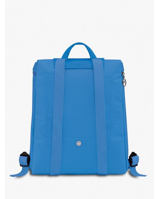 `Le Pliage Green` Medium Backpack di Longchamp in Blue