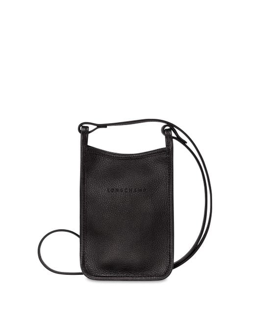 Longchamp Black `Le Foulonné` Phone Case