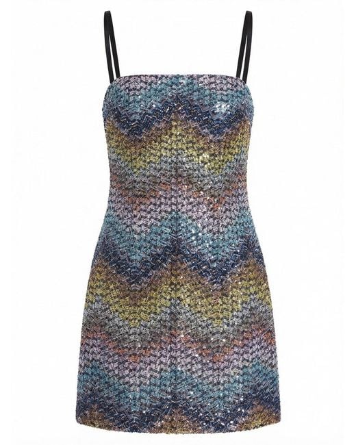 Missoni Blue 'Caperdoni' Short Dress